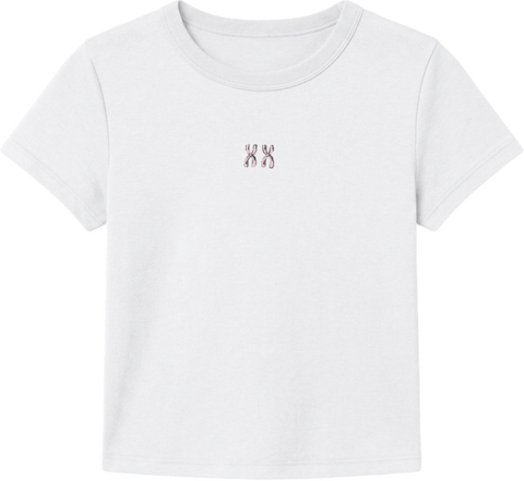 XX Chromosome Embroidered Baby Tee